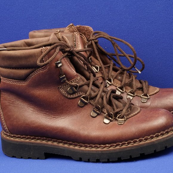 GREATLAND RUGGED FOOTWEAR LACE UPS BOOTS WORK BROWN LEATHER BROWN LACES - Picture 9 of 12